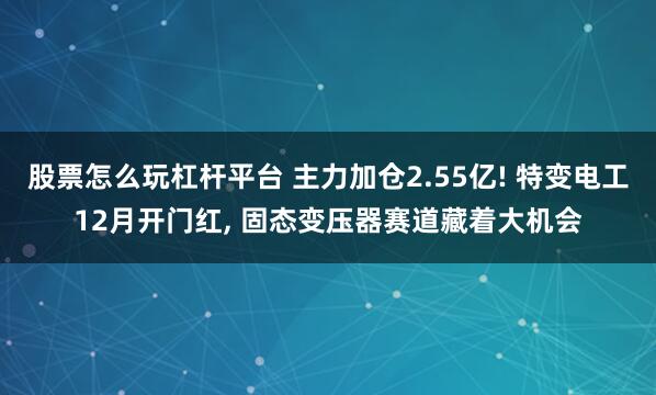 股票怎么玩杠杆平台 主力加仓2.55亿! 特变电工12月开门红, 固态变压器赛道藏着大机会