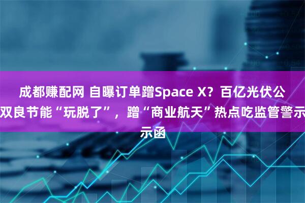 成都赚配网 自曝订单蹭Space X？百亿光伏公司双良节能“玩脱了”，蹭“商业航天”热点吃监管警示函